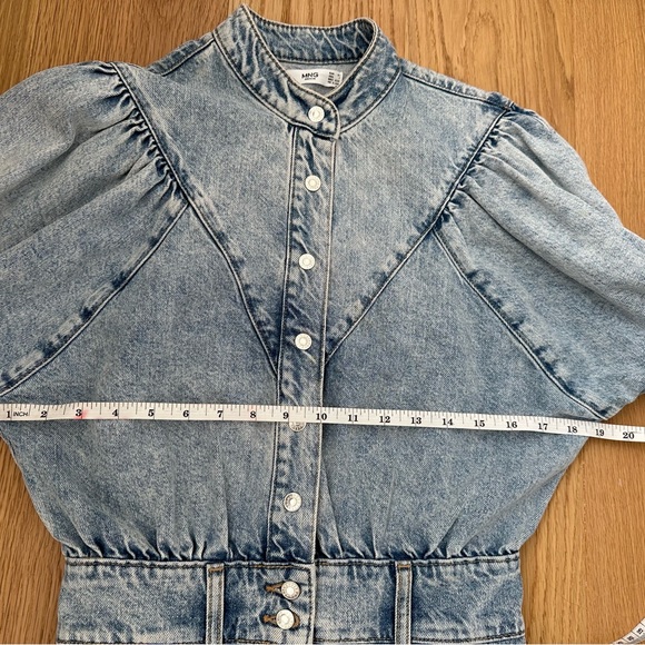 Mango denim dress, size XS, worn once, like new - Picture 8 of 11